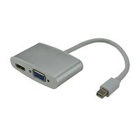 MCL CG-298C Mini DisplayPort Male to 1 x HDMI, 1 x VGA Female Adapter