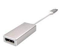 MCL USB31-CM/DPFC Adapter USB Type-C DisplayPort Cable, Silver, White - Adapter for Cable (USB Type-C, DisplayPort, Male Connector/Female Connector, 0.15 m, Silver, White)