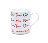 Mclaggan Smith NATO Alphabet, Fine Bone China Mug