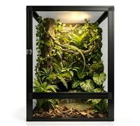 MCLANZOO 13 Gallon 19"x13"x13" Tall Reptile Enclosure,Mesh Screen Tank Vertical Terrarium Cage for Chameleon,Crested Gecko,Leopard Gecko,Bearded Dragon,Frog,Butterfly,Spider,Superior Ventilation