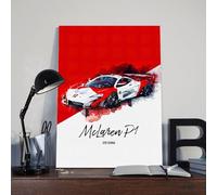 Mclare Car Canvas Poster Art Print Mclare Super Car Posters Racing Wall Art For Men Cave Bedroom Living Room Office Decor Aesthetic Wall Decor(421)