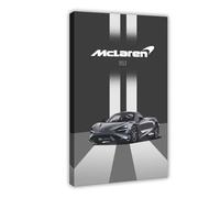 Mclare Car Canvas Poster Art Print Mclare Super Car Posters Racing Wall Art For Men Cave Bedroom Living Room Office Decor Aesthetic Wall Decor(218)