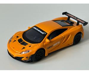 McLaren 12C GT3 British Race Rally Car Model Orange Diecast 1:43 Scale Bburago