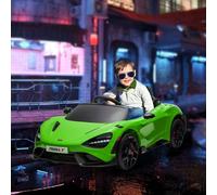 McLaren 765LT Licensed 12V Kids Electric Ride on Car w/ Butterfly Doors AIYAPLAY Green One Size