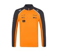 McLaren F1 Team Quarter Zip Sweatshirt, Official 2025 Season, Orange and Grey (UK, Alpha, L, Regular, Regular, Orange)