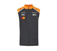 McLaren F1 Team Padded Gilet, 2025 Collection, Official Racing Vest, Grey and Orange (UK, Alpha, S, Regular, Regular, Grey)