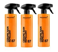 Mclaren Ceramic Rain Repellant Car Window Rain Water Repellent Spray 3X500Ml