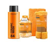 Mclaren Ceramic Wash 500Ml+Wash Mitt+Luxury Micro Fiber Towel+Jumbo Drying Towel