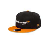 McLaren New Era 9FIFTY Essentials Pre Curve Cap - Black / Papaya