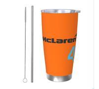 (McLaren F1 2022 - Lando Norris #4_10739) Stainless Steel Tumbler 20oz Insulated Coffee Travel Funny Birthday Christmas Gifts for Women Men Boss Coworker