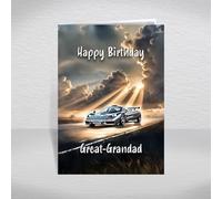 McLaren F1 Birthday Card for Great-Grandad - British V12 Supercar Legend Keepsake for Motorsport Fans & Hypercar Collectors: Great-Grandad Birthday Card (Size A5)