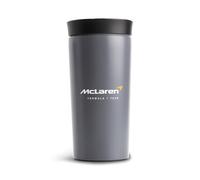 McLaren F1 Logo Thermal Mug - Anthracite - 400ml | Stainless steel body, Leak-proof screw lid, 400 ml, Officially licensed