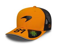 McLaren F1 Official Team Oscar Piastri 81 Baseball Cap Papaya Orange Adults 2025