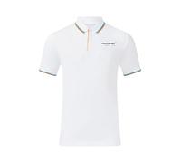 McLaren F1 Team Core Essentials Logo Polo Shirt, Black, Contrast Orange and Blue Trim (UK, Alpha, M, Regular, Regular, Black)