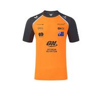 McLaren F1 Team Oscar Piastri Official Driver T-Shirt, 2025 Season, Orange and Grey (UK, Alpha, S, Regular, Regular, Autumn Glory/Phantom)