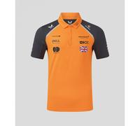McLaren F1 Team Lando Norris Official Driver Polo Shirt, 2025 Season, Orange and Grey (UK, Alpha, L, Regular, Regular, Autumn Glory/Phantom)