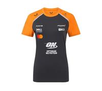 McLaren F1 Team Women's Setup T-Shirt, 2025 Season, Grey and Orange, Official Racing Merchandise (UK, Numeric, 10, Regular, Regular, Phantom/Autumu Glory)