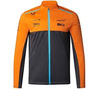 McLaren Formula One Team - Official 2023 Formula 1 Merchandise - Replica Team Softshell Jacket - Phantom/Papaya - Men's (XXL)