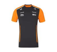 McLaren Formula One Team - Official 2024 Formula 1 Merchandise - Replica Team Set Up T-Shirt - Papaya Orange/Phantom Grey - Men's (UK, Alpha, M, Regular, Regular, Phantom Grey)
