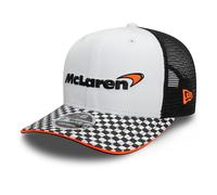 McLaren Racing F1 Checkered Visor 9Fifty Cap Pre Curve Adults - White
