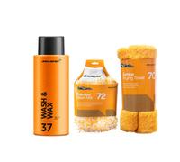 Mclaren Wash & Wax 500Ml + Microfibre Wash Mitt + Jumbo Drying Towel