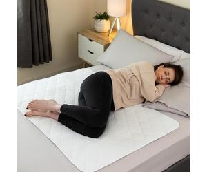 McLiberty 2 x Washable Incontinence Bed Pads. Waterproof Mattress Protector for Single/Double Bed Max Absorbency 100% Leakproof. Reusable Bed Wetting Sheets for Adults or Children. Puppy Pads for Dogs