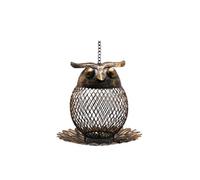 MCLIUJIA Bird Feeder Garden Ornament Metal Cat Shaped Vintage Bird Feeder For Outdoor Garden Yard Lawn Decoration