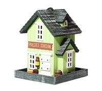 MCLIUJIA Bird Feeder Garden Ornament Wooden Bird Feeder Outdoor Hanging Bird Feed Box Automatic Leaking Food Flip