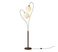 MCLIUJIA Floor Lamp Living Room Medieval Floor Lamp Artistically Fabric Shade Standing Standing Lamp Bedroom