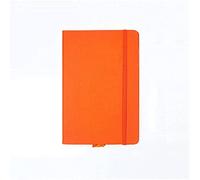 MCLIUJIA Journal Notebook For Writing Creative A6size Notebook P U Leather Cover Diary Planner Paper Note Book Category Pages Stationery Notepad Note Pad Lined Office Supplies(D-Orange)