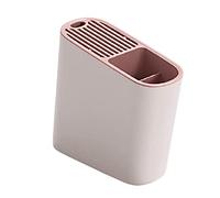 MCLIUJIA Knife Block Kitchen Storage Knife Block Multi-function Knife Holder Simple Knife Rack Household Kitchen Knife Stand Supplies Knife Holder(Pink)