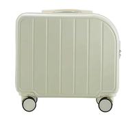 MCLIUJIA Travel Gear Suitcases 18" Suitcases with 4 Wheels PVC Durable Hardside Luggage Bag for Travel Suitcase(E)