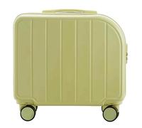 MCLIUJIA Travel Gear Suitcases 18" Suitcases with 4 Wheels PVC Durable Hardside Luggage Bag for Travel(B)