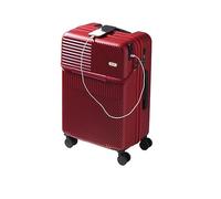 MCLIUJIA Travel Gear Suitcases 22inch Suitcases with USB Charging Port TSA Combination Lock Universal Wheel Luggage(Rosso)