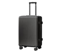 MCLIUJIA Travel Gear Suitcases ABS Hard Shell Suitcases with Wheels Wet and Dry Separation Pocket Lightweight Luggage(Black,20 inch)
