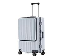 MCLIUJIA Travel Gear Suitcases Carry On Luggage Aluminum Frame Suitcases with Wheels Dry and Wet Separation Design(A,22in)