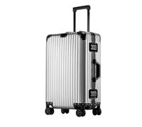 MCLIUJIA Travel Gear Suitcases Carry On Luggage Suitcase Zipperless Aluminum Frame Luggage Large Capacity(F,22Inch)