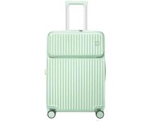 MCLIUJIA Travel Gear Suitcases Hand Luggage Highly Durable Suitcase Luggage Resistant Hard Lightweight Aluminum Frame(Grün,22inch)