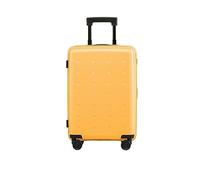 MCLIUJIA Travel Gear Suitcases Portable Suitcases with Wheels Double Zipper Hard Suitcase for Business Travel Luggage(Yellow,20inch)