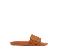 MCM logo-print moulded-footbed slides - Brown 35-36-37-38-39-40-41