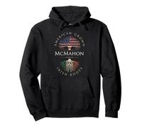 McMahon Family Name American Grown Irish Roots Ireland Flag Pullover Hoodie
