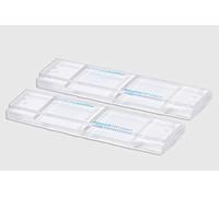 McMaster Method FEC Microscope Slides (Fecal Egg Counting) Dual Chamber Sliders for Parasite Testing Pest Egg Counting in Horses, Sheep, Goats (Pack of 2)