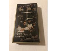 MCMLXXXIX 1989 Inspirational Films, Inc. Released by Warner Bros. "JESUS" VHS Movie Starring Brian Deacon as Jesus Blister Box Package (Starring Brian Deacon as Jesus-Produced by John Heyman-Co-Produced by Richard Dalton-Screenplay by Barnet Fishben-Directed by Peter Sykes & John Kirsh-A Genesis Project Production) (Running Time:83 Minutes/Color)