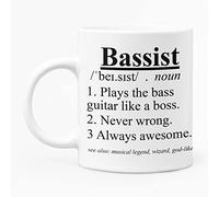McMug - Bassist Definition - Bass Guitar Player, Musician Mug, Ceramic, 11fl.oz.