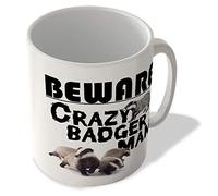 McMug - Beware Crazy Badger Man - Mug, Ceramic, 11fl.oz.