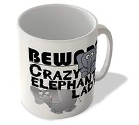 McMug - Beware Crazy Elephant Lady - Mug, Ceramic, 11fl.oz.