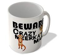 McMug - Beware - Crazy Meerkat Man - Mug, Ceramic, 11fl.oz.