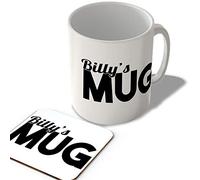 McMug - Billy's Mug - Name Mug and Coaster Set, Ceramic, 11fl.oz.