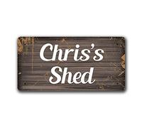 McMug - Chris's Shed - Metal Sign, Decorative Sign, 200mm x 100mm