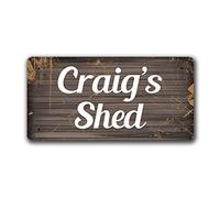 McMug - Craig's Shed - Metal Sign, Decorative Sign, 200mm x 100mm